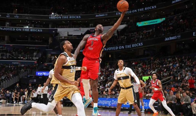 赏金女王模拟器-特雷杨缺席！鹈鹕大胜奇才结束9连败 墨菲35分锡安31分奎因三双